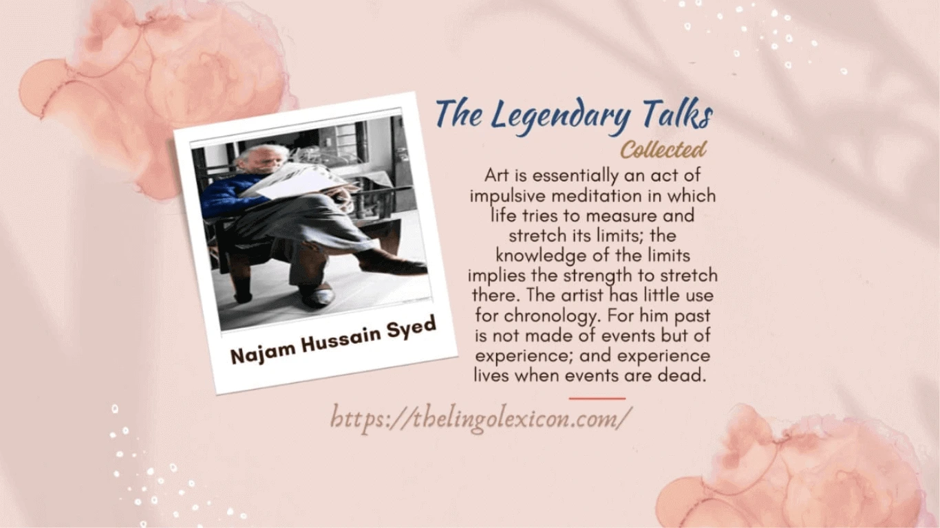 Najam Hussain Syed - Pakistani Punjabi language poet, critic and essayist - The Lingo Lexicon