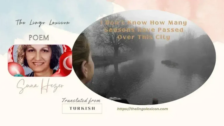 I Dont Know How Many Seasons Have Passed Over This City by Suna Hezer - Turkish Poetry