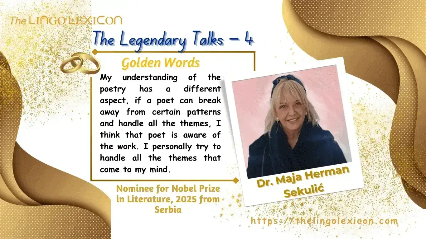 Exclusive Interview with Dr. Maja Herman Sekulić - Nominee for Nobel Prize Literature 2025 from Serbia by Maja Milojković Editor AREA FELIX Serbia