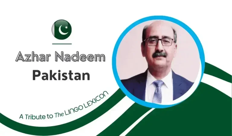 Tribute to The LINGO LEXICON by Azhar Nadeem - Urdu Poet - Pakistan