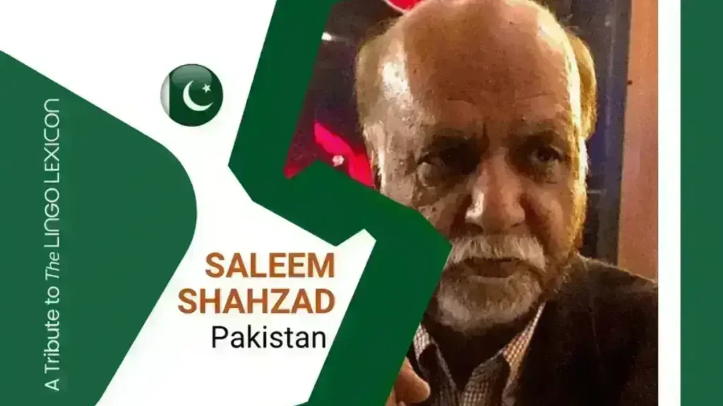 Tribute to The LINGO LEXICON by Saleem Shahzad - Urdu - Punjabi - Saraiki Poet and Writer- Pakistan